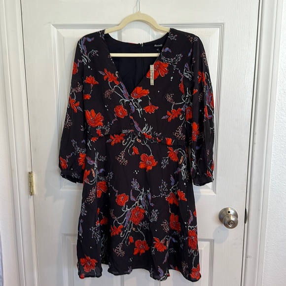 Madewell | Dresses | Madewell Black A Line Pleated Sleeveless Dress M
